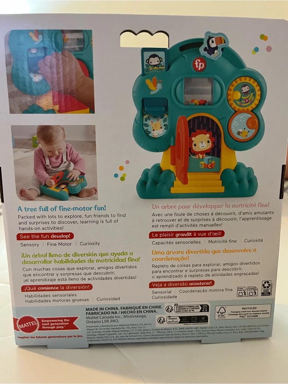 Fisher-Price Teal and Red Animal Friends Discovery Treehouse
